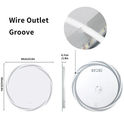 Whirlwind Elegance™ LED Vanity Mirror