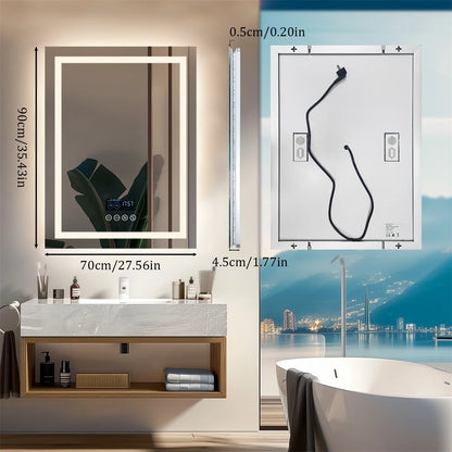 Bluetooth Bathroom Mirror and Anti-Fog