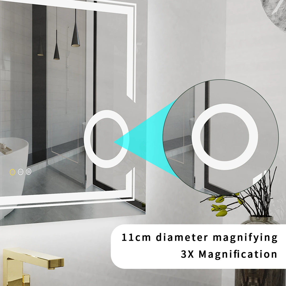 LED Mirror Bathroom Anti Fog