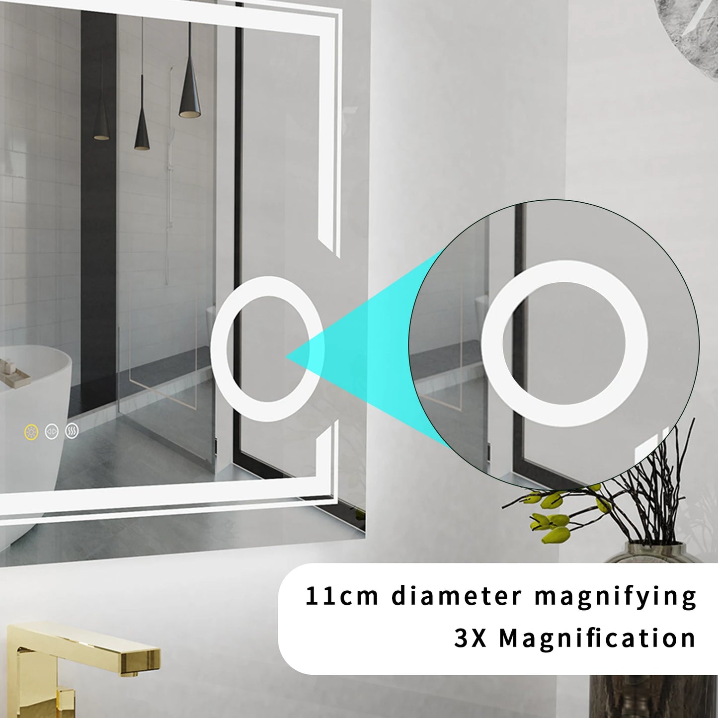 LED Mirror Bathroom Anti Fog