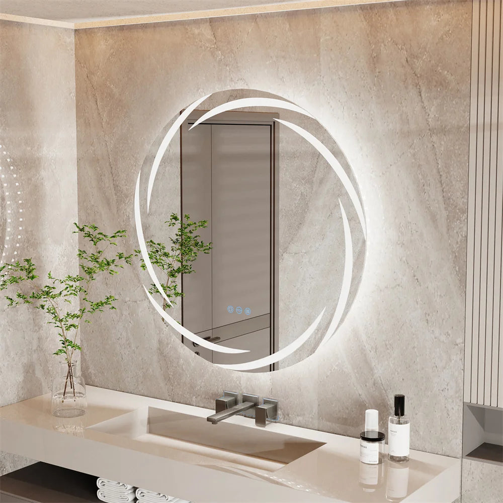 Circle Illuminated Bathroom LED Mirror