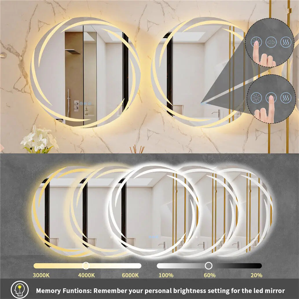 Whirlwind Elegance™ LED Vanity Mirror