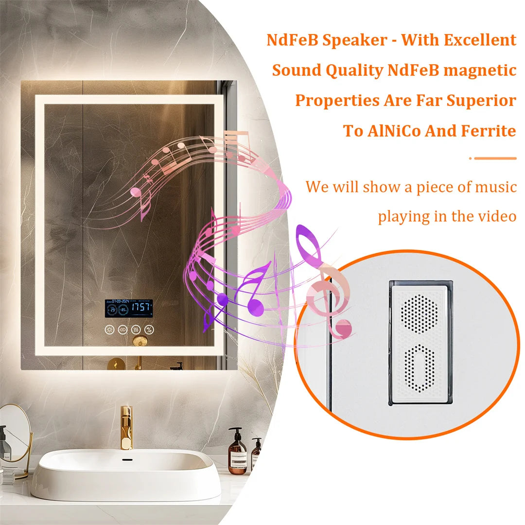 Bluetooth Bathroom Mirror and Anti-Fog