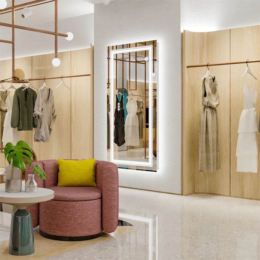 Large Illuminate Mirror Bathroom Double Sink Anti Fog