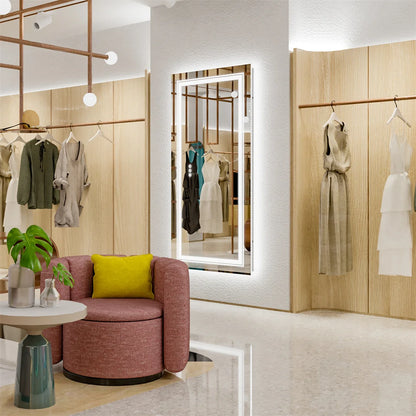 Large Illuminate Mirror Bathroom Double Sink Anti Fog