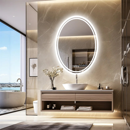 Oval Bathroom Mirror LED