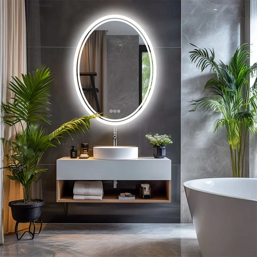 Oval Bathroom Mirror LED