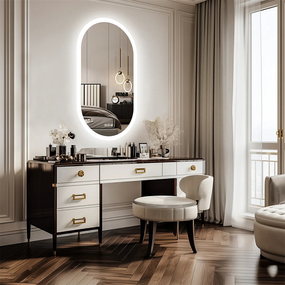 Lighted Bathroom Mirror LED Bedroom Anti Fog