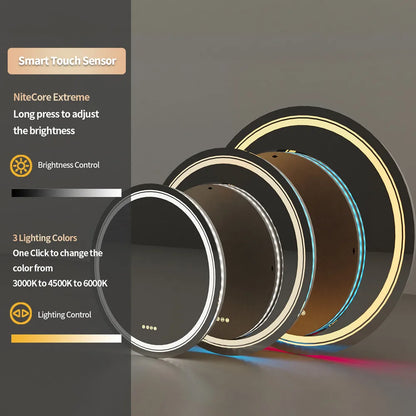 RGB Bathroom Mirror with LED Lights Anti Fog