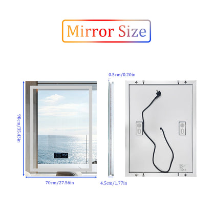 Bluetooth Bathroom Mirror and Anti-Fog