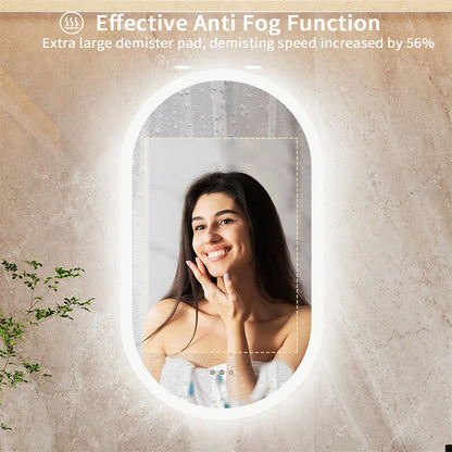 Lighted Bathroom Mirror LED Bedroom Anti Fog
