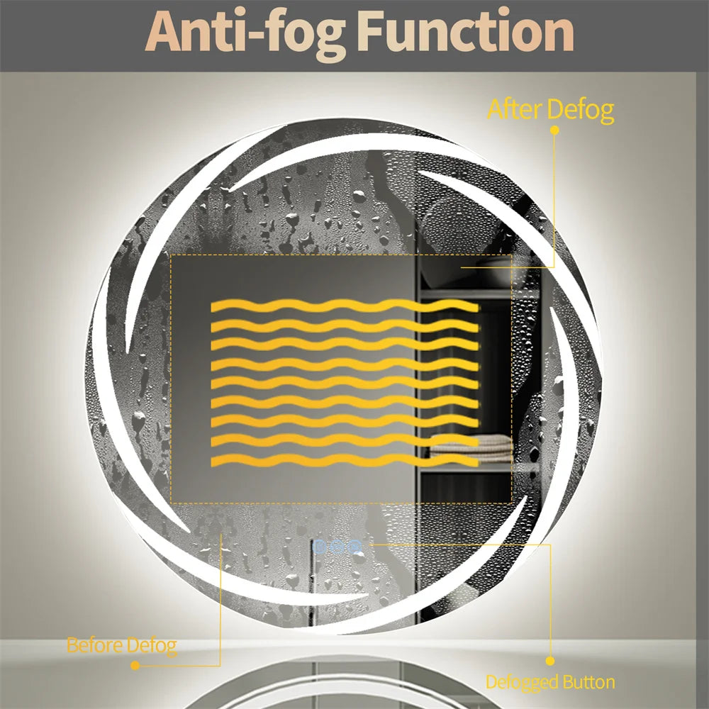 Circle Illuminated Bathroom LED Mirror