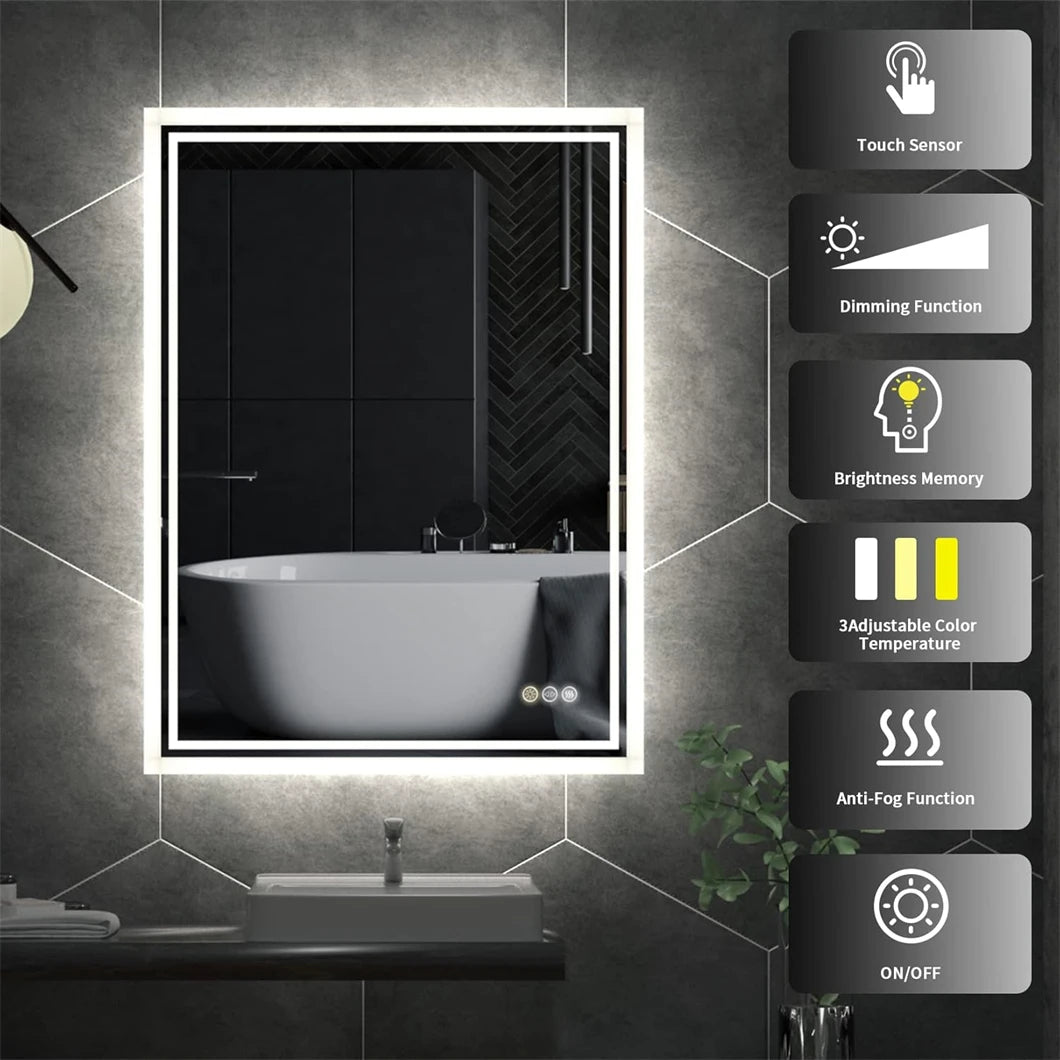 Dimmable Elegance Bathroom Mirror™