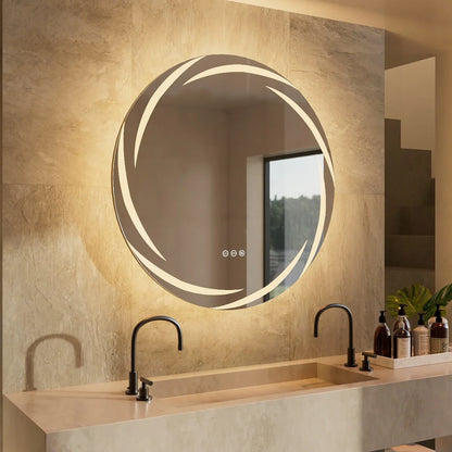 Circle Illuminated Bathroom LED Mirror