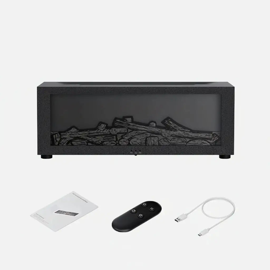 Flame-Effect Essential Oil Diffuser & Ultrasonic Humidifier – 150 ml, Remote