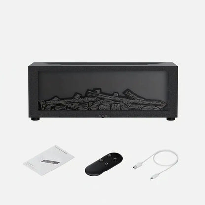 Flame-Effect Essential Oil Diffuser & Ultrasonic Humidifier – 150 ml, Remote